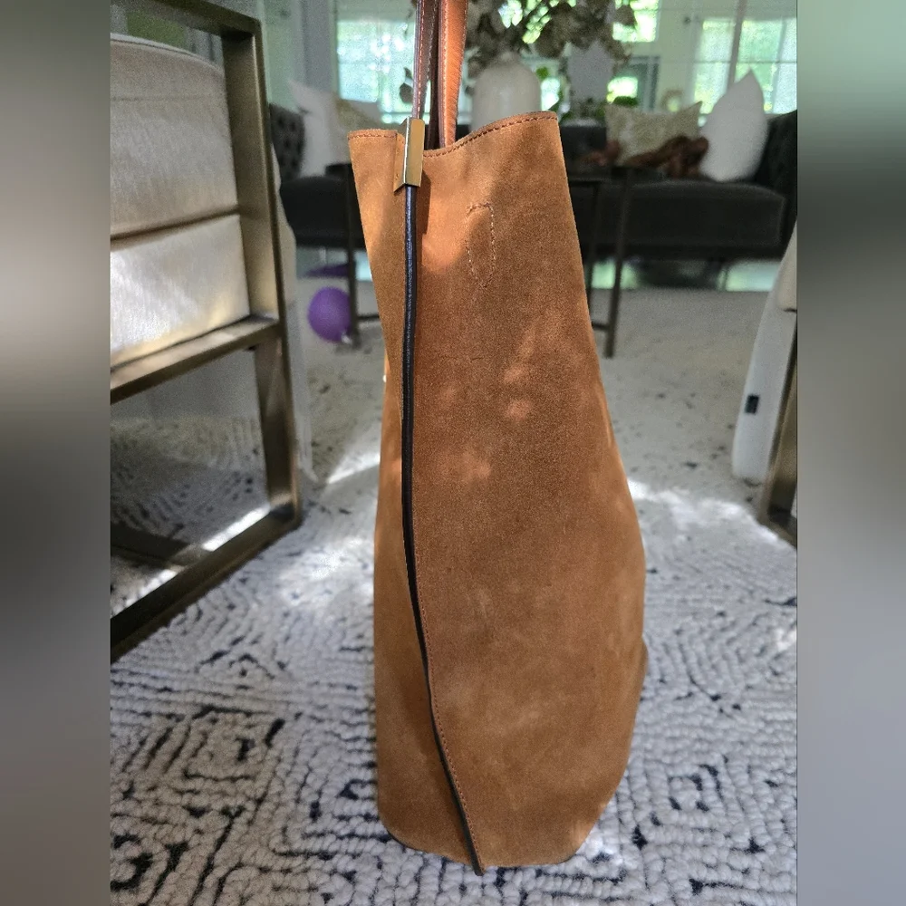 🌟Maison Margiela Caramel Brown Suede Tote Bag - Picture 6 of 10